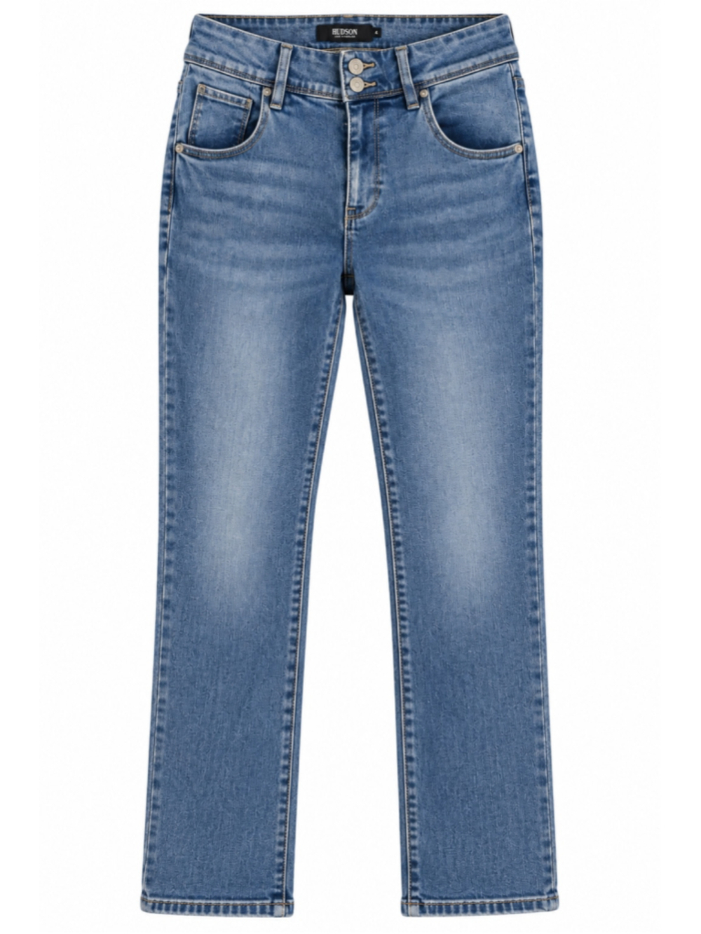 Hudson Jeans Womens 4 H0524-01 Straight Leg Flap Pocket Stretch Denim NWOT
